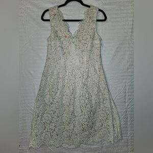 Lulus Lace Short Dress Size L Lace Cream Formal